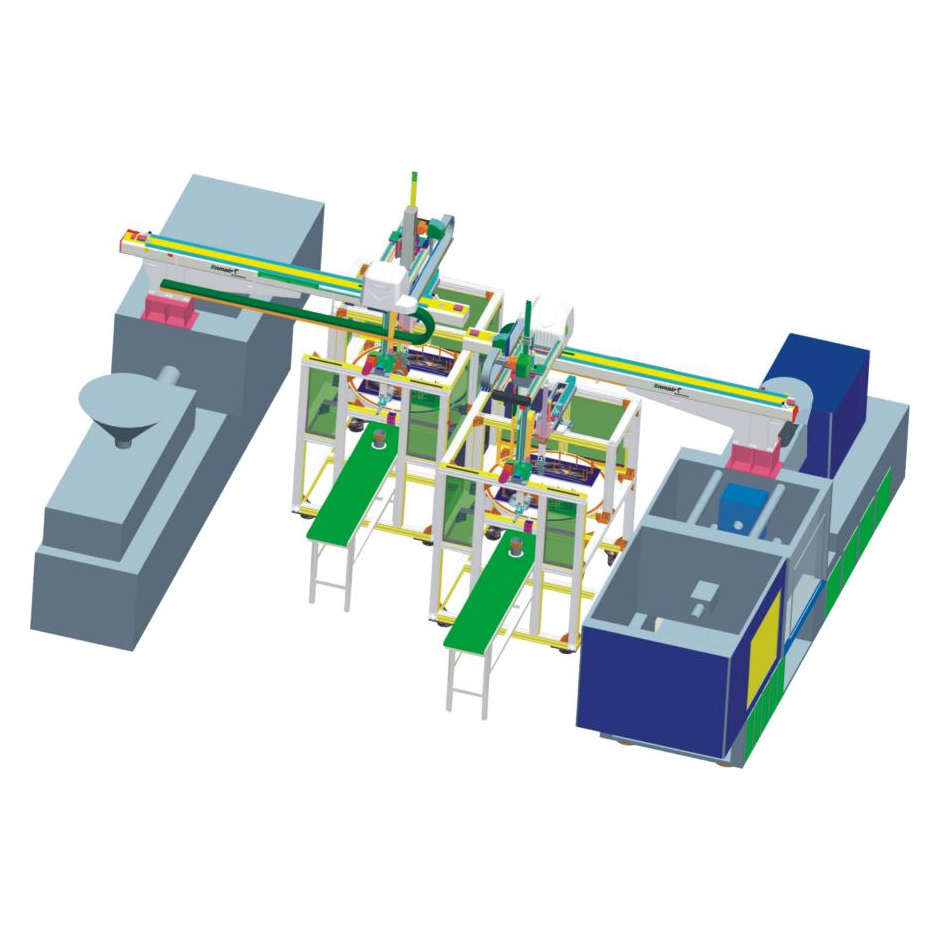 Top entry In-Mold-Labeling system