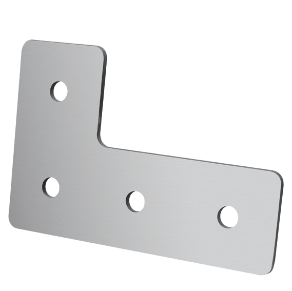 L-shaped fixing plate